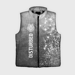 Женский жилет Disturbed - grey gradient по-вертикали, цвет: 3D-черный