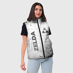 Женский жилет Zelda - white gradient вертикально, цвет: 3D-черный — фото 2