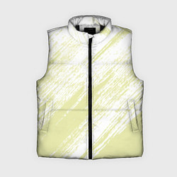 Женский жилет The color is white and yellow, цвет: 3D-черный