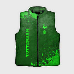 Женский жилет Tottenham - green gradient вертикально, цвет: 3D-черный