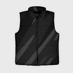 Женский жилет Чёрно-серый абстрактный полосы
