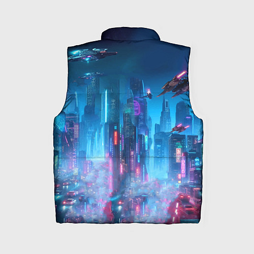 Женский жилет Mass Effect - neon glow fantastic / 3D-Красный – фото 2