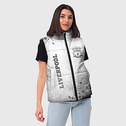 Женский жилет Liverpool - white gradient вертикально, цвет: 3D-черный — фото 2