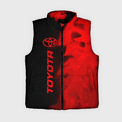 Женский жилет Toyota - red gradient по-вертикали, цвет: 3D-черный