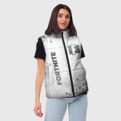 Женский жилет Fortnite - white gradient вертикально, цвет: 3D-черный — фото 2