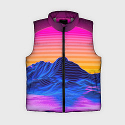 Женский жилет Неоновый закат, цвет: 3D-светло-серый
