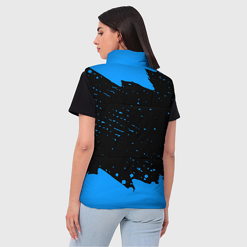 Женский жилет Schalke 04 fc blue color / 3D-Светло-серый – фото 4