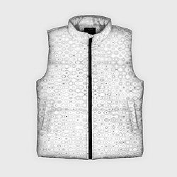 Женский жилет Белый с абстрактным узором