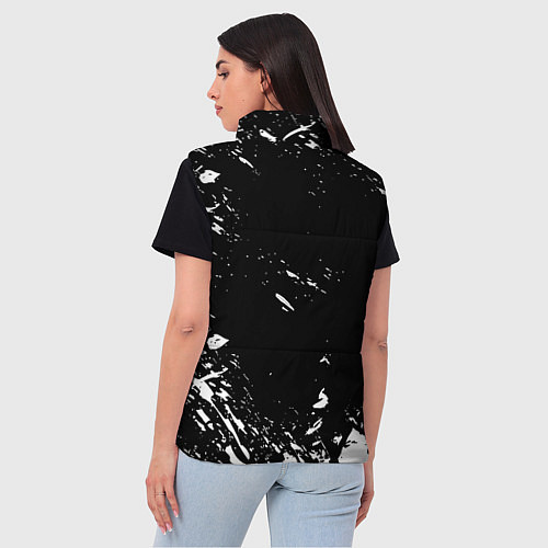 Женский жилет Marshmello брызги красок / 3D-Светло-серый – фото 4