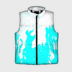 Женский жилет Голубой огонь текстура, цвет: 3D-черный