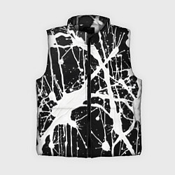 Женский жилет Брызги белой краски, цвет: 3D-светло-серый