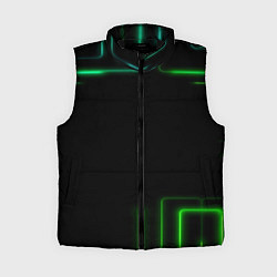 Женский жилет Black green color, цвет: 3D-черный