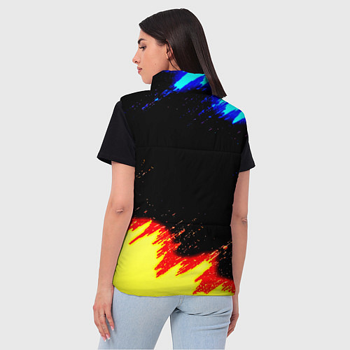 Женский жилет Monster energy огненные краски / 3D-Светло-серый – фото 4