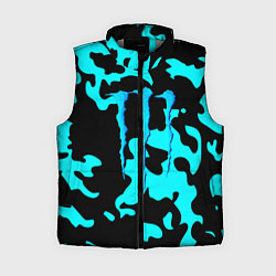 Женский жилет Monster energy камуфляж голубой