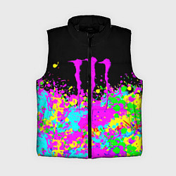 Женский жилет Monster energy краски неоновые