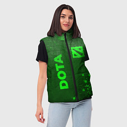 Женский жилет Dota - green gradient вертикально, цвет: 3D-черный — фото 2