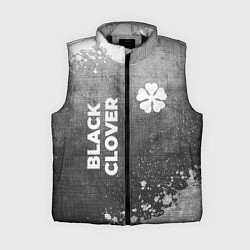 Женский жилет Black Clover - grey gradient вертикально, цвет: 3D-черный