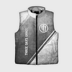 Женский жилет Three Days Grace - grey gradient вертикально, цвет: 3D-черный