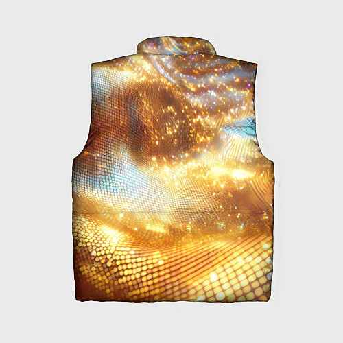 Женский жилет Блестящая золотая текстура / 3D-Красный – фото 2
