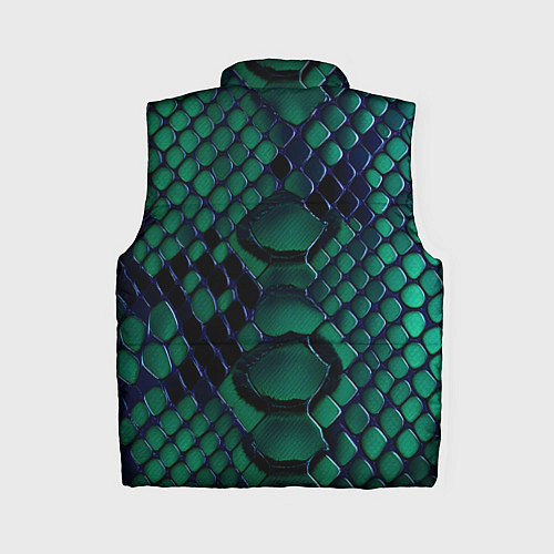Женский жилет Бирюзовая змеиная кожа / 3D-Красный – фото 2