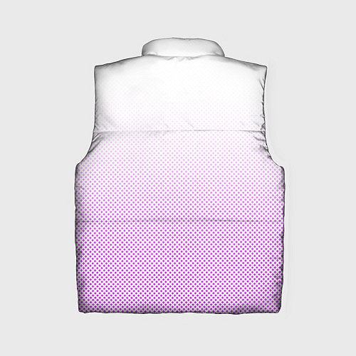 Женский жилет Sport белый с сиреневым текстурный / 3D-Светло-серый – фото 2