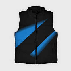 Женский жилет Color blue black line