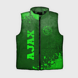 Женский жилет Ajax - green gradient вертикально, цвет: 3D-черный