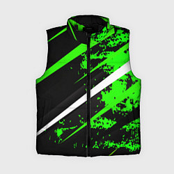 Женский жилет Color black and green, цвет: 3D-черный