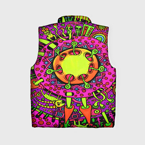 Женский жилет Кислотные грибы оптические / 3D-Красный – фото 2