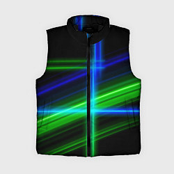 Женский жилет Color blue black green