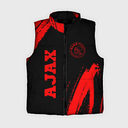 Женский жилет Ajax - red gradient вертикально, цвет: 3D-черный