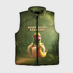 Женский жилет Shimpanzinni Bananinni ии мем, цвет: 3D-черный