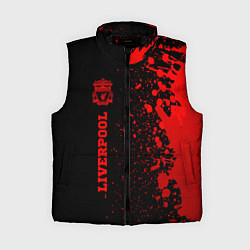Женский жилет Liverpool - red gradient по-вертикали, цвет: 3D-черный