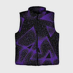Женский жилет The triangle is purple, цвет: 3D-черный
