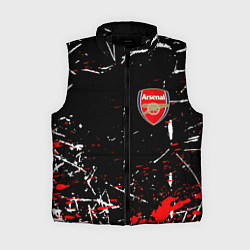 Женский жилет Арсенал штрихи красок, цвет: 3D-черный