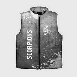 Женский жилет Scorpions - grey gradient вертикально, цвет: 3D-черный