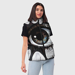 Женский жилет Глаз и щупальца - психоделика, цвет: 3D-черный — фото 2
