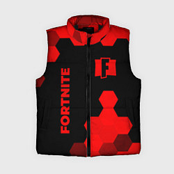 Женский жилет Fortnite - red gradient вертикально, цвет: 3D-черный