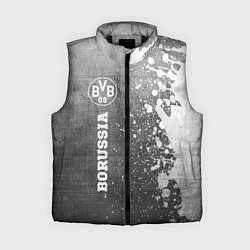 Женский жилет Borussia - grey gradient по-вертикали, цвет: 3D-черный