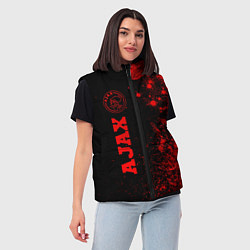 Женский жилет Ajax - red gradient по-вертикали, цвет: 3D-черный — фото 2