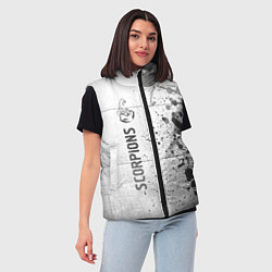 Женский жилет Scorpions - white gradient по-вертикали, цвет: 3D-черный — фото 2
