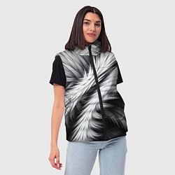 Женский жилет Шерсть волка, цвет: 3D-светло-серый — фото 2