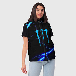 Женский жилет Monster energy storm blue, цвет: 3D-черный — фото 2