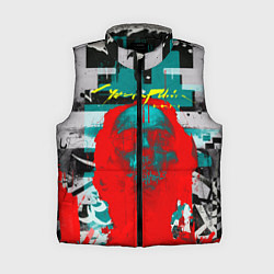 Женский жилет Cyberpunk 2077 гранж