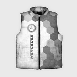 Женский жилет Mercedes - white gradient по-вертикали, цвет: 3D-черный