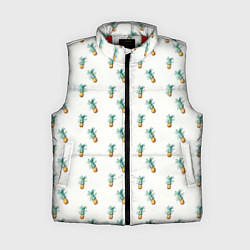 Женский жилет Летние мотивы ананас, цвет: 3D-красный
