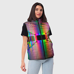 Женский жилет Неоновая галерея, цвет: 3D-черный — фото 2