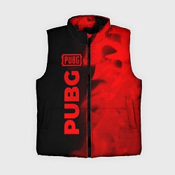 Женский жилет PUBG - red gradient по-вертикали, цвет: 3D-черный