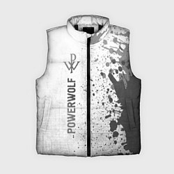 Женский жилет Powerwolf - white gradient по-вертикали, цвет: 3D-черный
