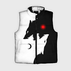 Женский жилет Инь янь волки, цвет: 3D-черный
